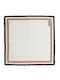White Beige Black Men's Handkerchief Beige