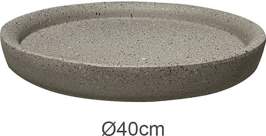 Marhome Πιάτο Γλάστρας Πλαστικό Μπεζ 40x40εκ. 06-23227-4