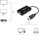 Equip Μετατροπέας DisplayPort male σε DVI-I / HDMI / VGA female (133441)