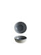 Bonna Ground Serving Bowl Round made of Porcelain Gray with Diameter 16cm 6pcs