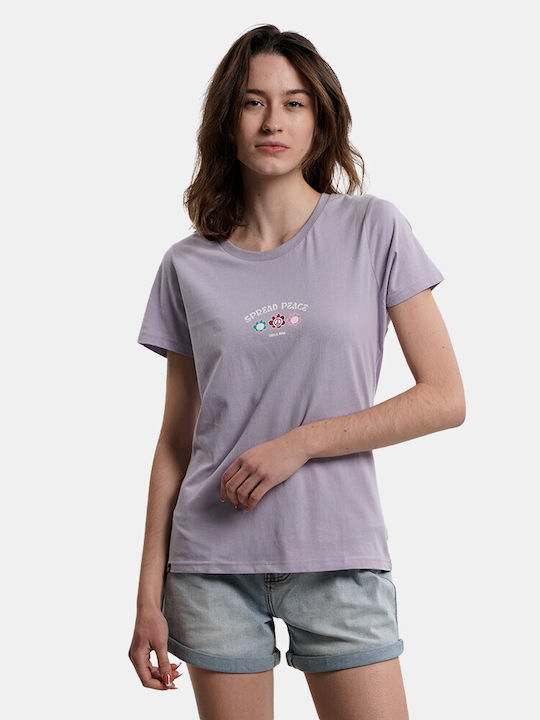 Emerson 231.EW33.134 Women's Athletic T-shirt Lilacc