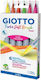 Giotto Turbo Soft Brush Fluo Markere de Desen Set 6buc