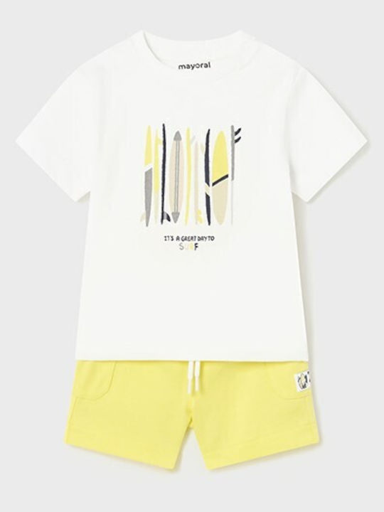 Kinder-Set mit Shorts Sommer 2Stück Weiß Surf