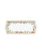 Marva Boho Flowers Servierplatte Rechteckig aus Porzellan Bunt 35x15cm 1Stück