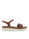 Damenplattformen Tabac Braun