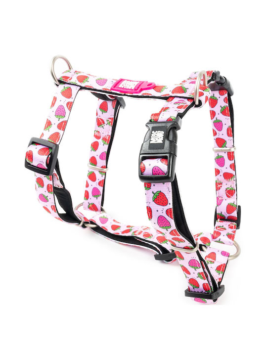 Max & Molly Σαμαράκι Σκύλου Strawberry Dream Ροζ Small 15mm x 41-52cm ΜΜ01340