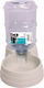 M-Pets Saone Automatic Plastic Bowl with Container Water for Dog & Cat 6lt 37cm in White Color
