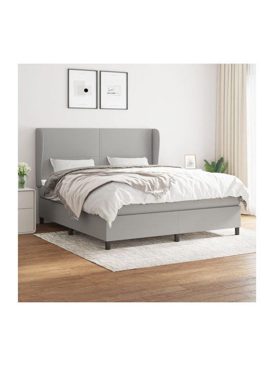 Bett Übergröße Mit Stoff bezogen Gray mit Latte...
