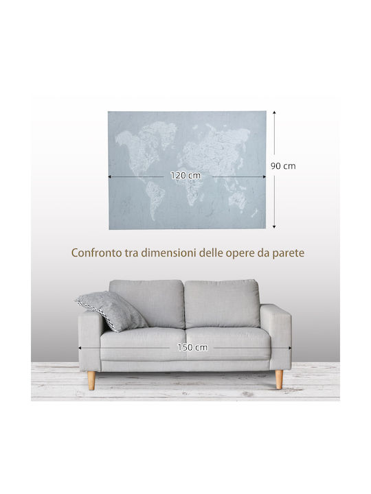 HomCom Gemälde auf Leinwand 120x90cm