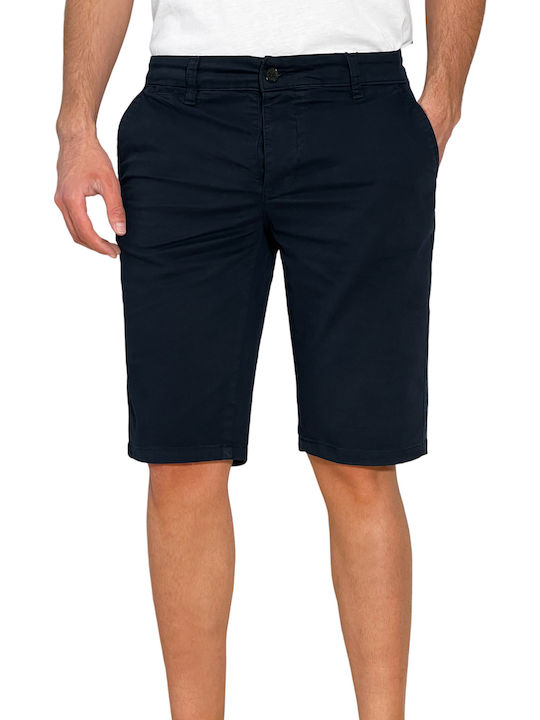 3Guys Ανδρική Βερμούδα Chino Navy Μπλε