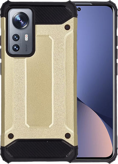 Sonique Heavy Armor Umschlag Rückseite Kunststoff / Silikon 2mm Gold (Xiaomi 12 Pro)