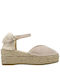 Macarena Women's Suede Platform Espadrilles Beige