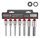 Force Long Walnut with Allen Head and Socket 1/2'' H10 / H12 / H14 / H5 / H6 / H7 / H8x100mm 7pcs