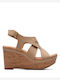 Clarks Elleri Rae Damenplattformen Nougat