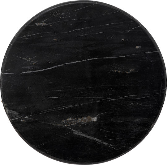 Atmosphera Marble Farfurie joasă din Porțelan Negru cu Diametru 30cm