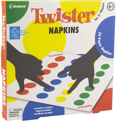 Paladone Joc de Masă Twister Napkins pentru 2 Jucători 6+ Ani