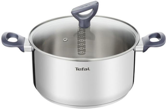 Tefal Daily Cook Βαθιά Ανοξείδωτη Κατσαρόλα 5.36lt / 24cm