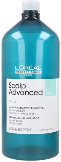 L'Oréal Professionnel Scalp Advanced Anti-gas Oiliness Σαμπουάν Βαθύ Καθαρισμού για Λιπαρά Μαλλιά 1500ml