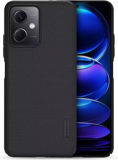 Nillkin Frosted Shield Umschlag Rückseite Schwarz (Xiaomi Redmi Note 12 5G)
