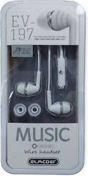 EV-197 In-ear Handsfree με Βύσμα 3.5mm Λευκό