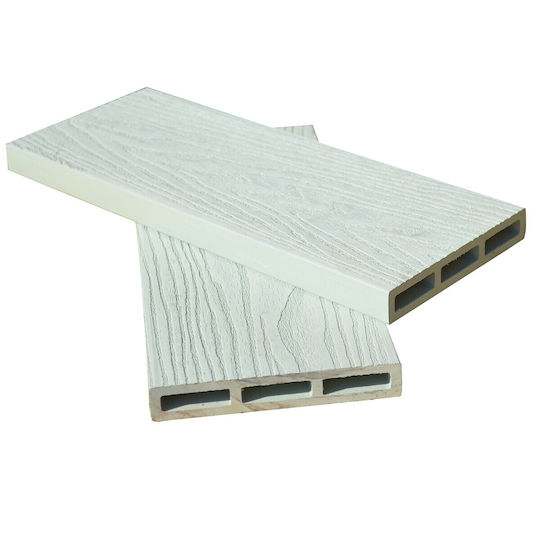 Showood Panou de perete 3D de Grădină Mangekyu din Magazin online WPC 360x2x12buc 1buc White