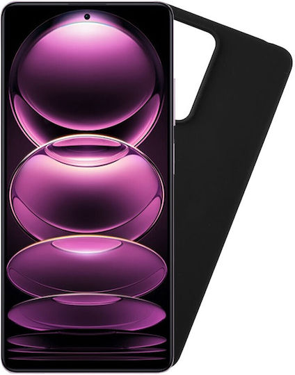 Volte-Tel Back Cover Σιλικόνης με Λουράκι Μαύρο (Redmi Note 12 5G)