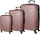 Cardinal 2009 Travel Suitcases Hard Pink Gold M...