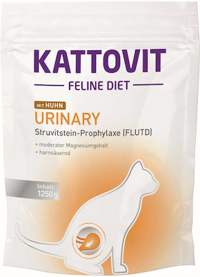 Kattovit Feline Diet Urinary Hrană Uscată pentru Pisici cu Sistem Urinar Sensibil cu Pui 1.25kg