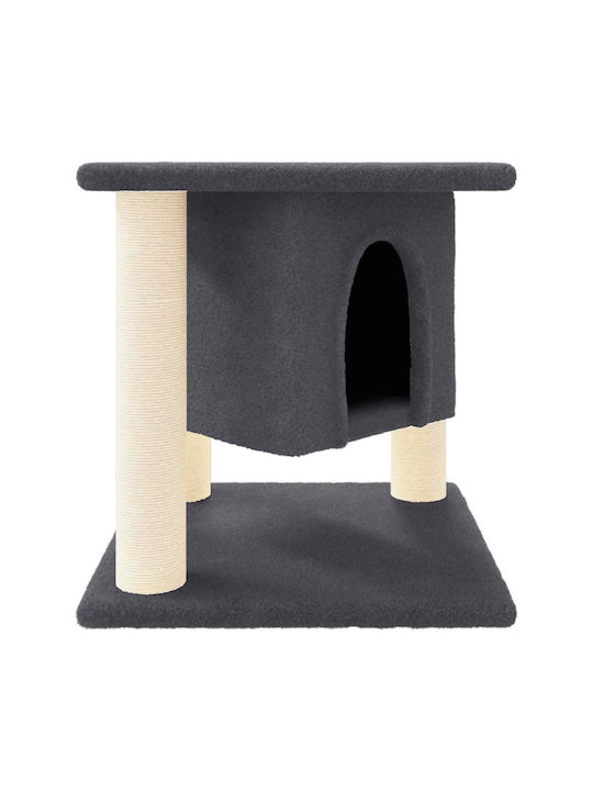 vidaXL Котешко драскало Дървета за котки Сив 35x35x37см.