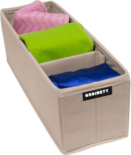 Ordinett Camargue Drawer Organizer In Beige Colour 30.5x10x10cm