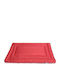 Fabotex Matratze für Hunde Rechteck Rot 120x75cm.