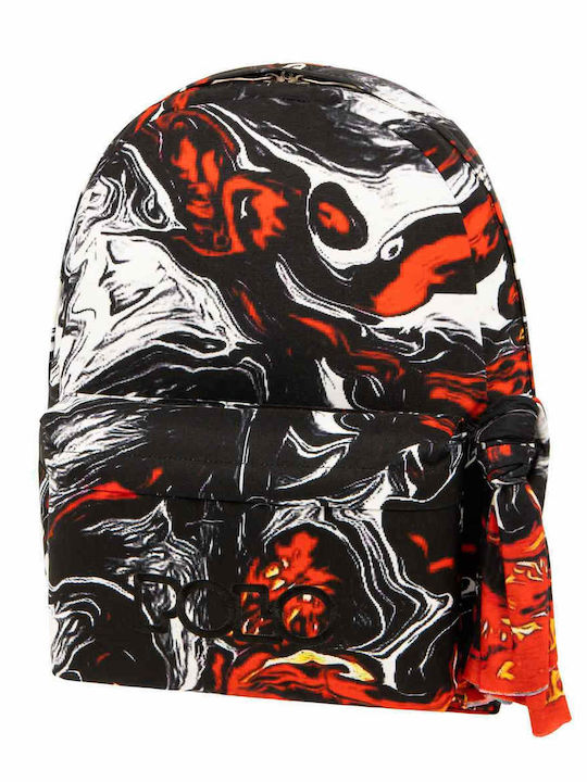 Polo Original Scarf Art Σχολική Τσάντα Πλάτης Γυμνασίου - Λυκείου Πολύχρωμη 23lt 2023