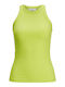 Jack & Jones Damen Sommer Bluse Ärmellos Lime Punch