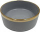 Ceramic Bowl Food & Water for Dog & Cat 750ml 13cm in Gray Color
