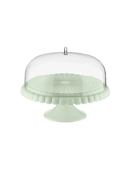 Guzzini Green Plastic Pedestal Cake Stand with ...