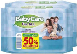 BabyCare For All Baby Wipes without Alcohol & Parabens 2x20pcs