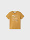 Mayoral Kids' T-shirt Brown