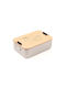 Troika Bamboo Lunch Box Silver 23.6x14.7cm