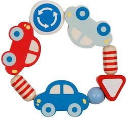 Goki Baby-Spielzeug Clutching Elastic Cars aus Holz