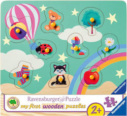 Wooden Kids Peg Puzzle for 2++ Years 9pcs Ravensburger