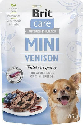 Brit Care Mini Sterilised Wet Dog Food Pouch with Deer 1 x 85gr