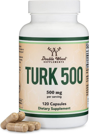 Double Wood Turkesteron 500mg Supplement for Workout & Testosterone Boost 120 caps