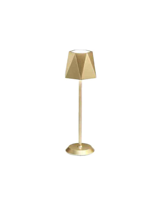 La Mia Luce Katy Metall Tischlampe LED mit Gold...