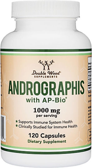 Double Wood Andrographis с AP-Bio 1000 mg 120 Капсули