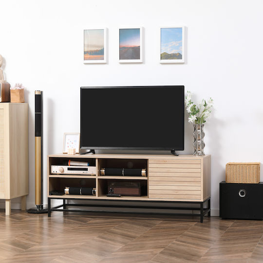 Έπιπλο TV Επιδαπέδιο Μπεζ 140x40x55.3εκ.
