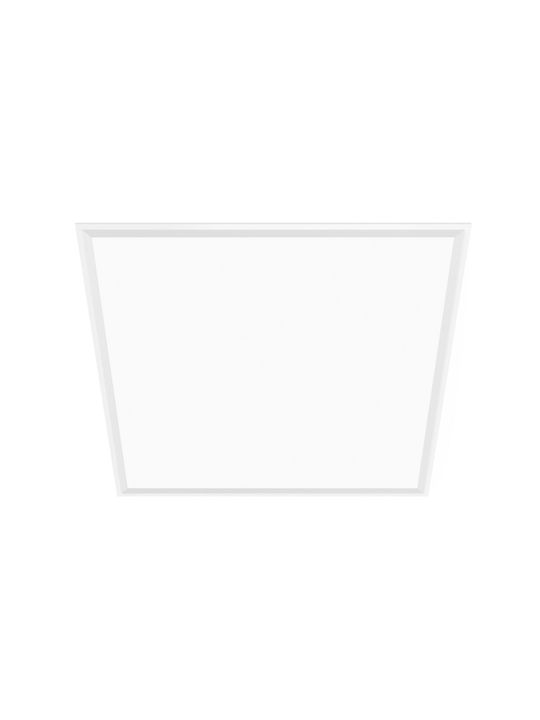 Aca Square Recessed LED Panel 30W with Warm White Light 3000K 59.5x59.5cm