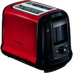 Moulinex LT260D11X Toaster 2 Slots 850W Red