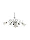 Epiplo-Fos Kronleuchter 5xE14 Ø80cm mit Kristallen Silber 0500056