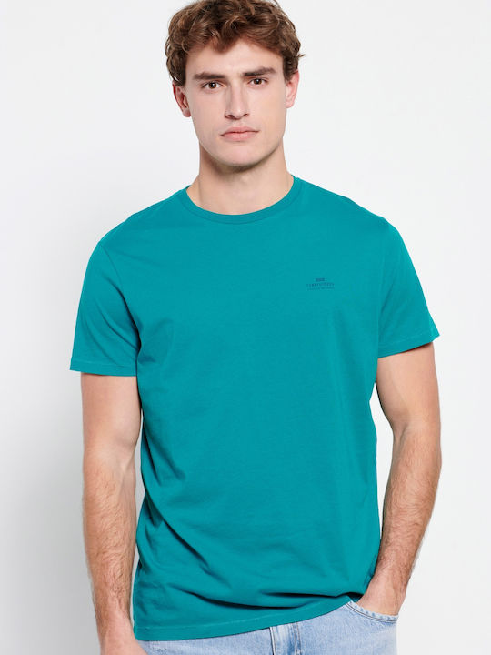 Funky Buddha Herren T-Shirt Kurzarm Emerald