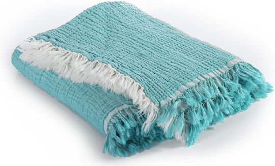 Nef-Nef Homeware Pătură Pepinieră Swaddling pături Apollo 100% bumbac Albastru Petrol 80x110cm
